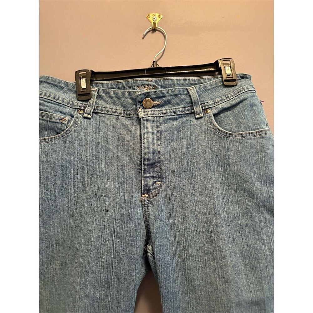 Riders by Lee Women's Capri Jeans Size 14 Blue Medium Wash Denim - Picture 2 of 9